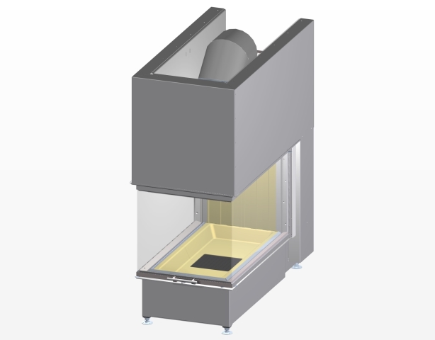 SPARTHERM KV Arte U-90 horevýsuvné dvierka Linear 4S štandard jednoduché presklenie kupola DN250 s prírubou vzduchu SPARTHERM KV Arte U-90 horevýsuvné dvierka Linear 4S štandard jednoduché presklenie kupola DN250 s prírubou vzduchu